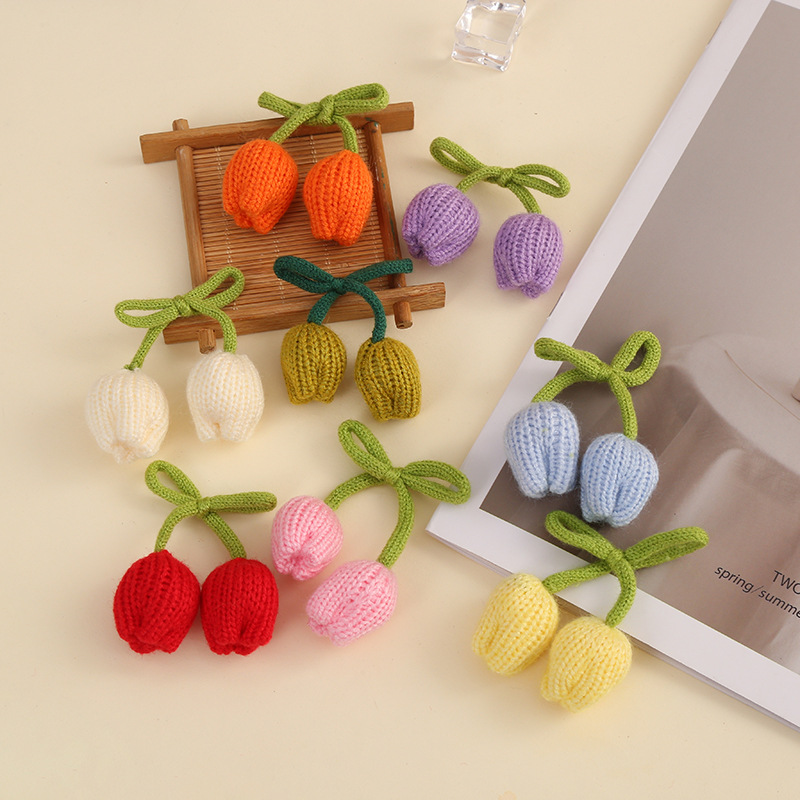 彩色毛线针织卡通针织糖果高弹 diy毛球配件可爱服饰辅料厂家批发