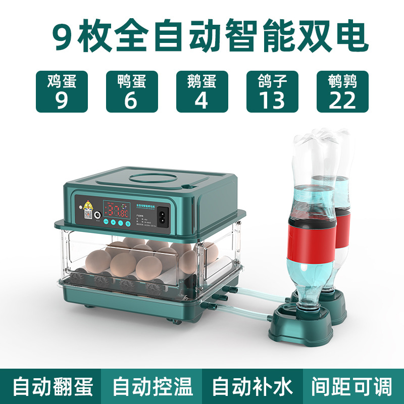 【Fábrica transfronteriza】Suministro adecuado, venta directa, incubadora de huevos de gallina doméstica pequeña totalmente automática, caja de incubación, incubadora. image 14