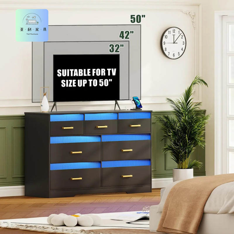 Sideboard Panel Furniture Modern Sideboard with Drawers Coffee Bar Meikeduo Cross-Border Source Factory Sideboard with Lights Sideboard Panel Furniture Modern Sideboard with Drawers Coffee Bar Meikeduo Cross-Border Source Factory Sideboard with Lights