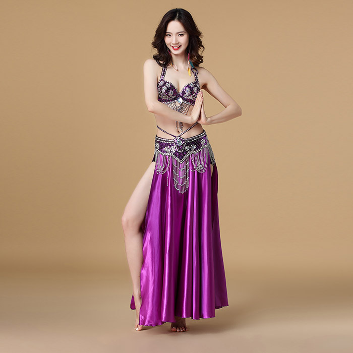 Ropa de danza India de gama alta ropa de danza del vientre 2023 primavera y verano sexy nueva ropa de práctica ropa de rendimiento falda de sujetador femenino