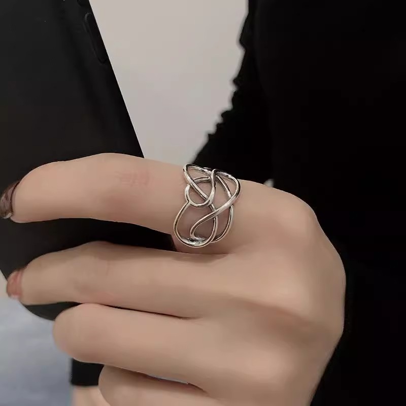 Vintage öppen ring influencer trend designsmycken_voghion.com