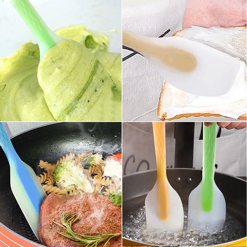 硅膠刮刀油刷網紋半透燒烤刷奶油抹刀食品級硅膠燒烤刷批發