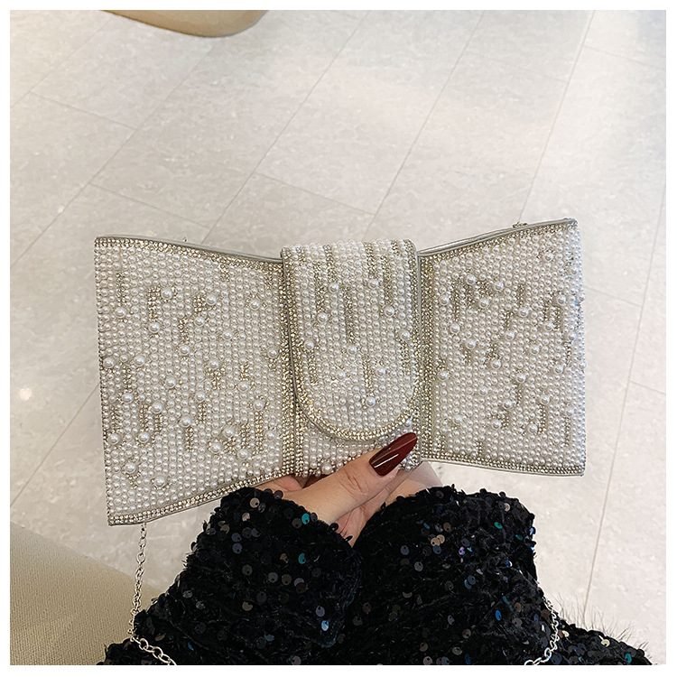 New cross-border European and American retro high-end clutch bag, full diamond single-shoulder crossbody ladies' bag, small bag, socialite dinner bag undefined