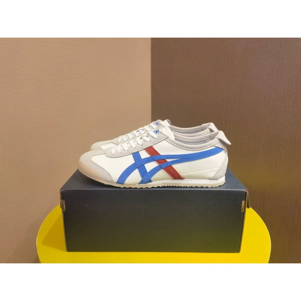 White/blue-leather noodles