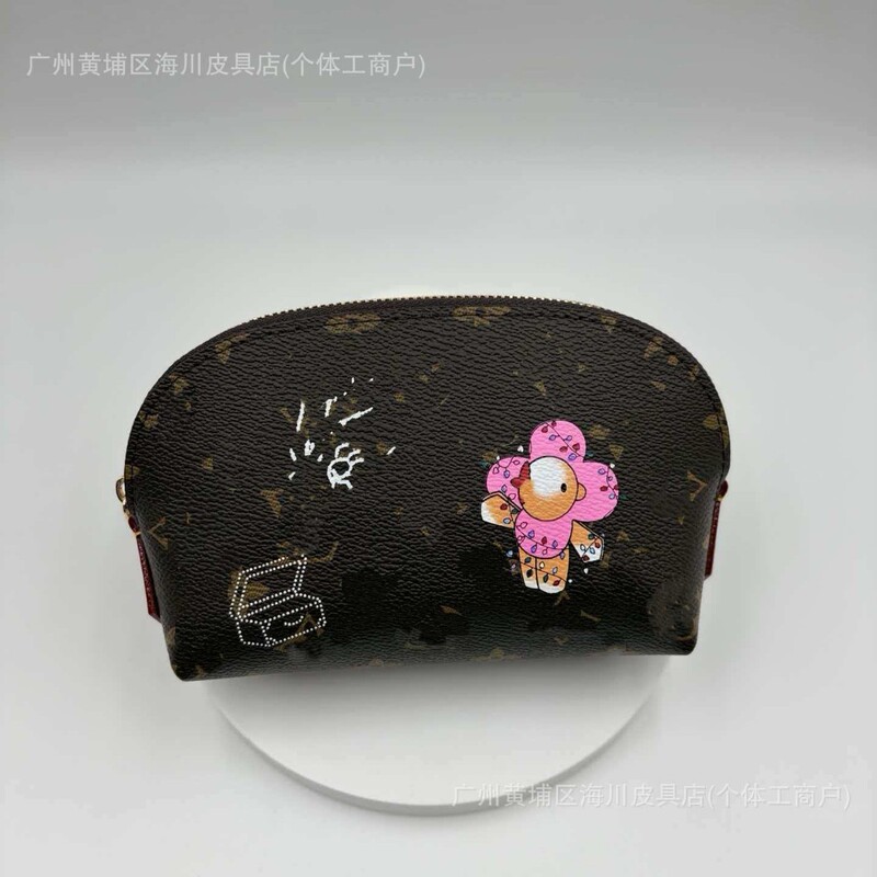 Cross-Border L Brand Shell Makeup Bag Portable Storage Bag Fashionable Coin Purse Popular Foreign Trade Cherry Denim Makeup Bag Cross-Border L Brand Shell Makeup Bag Portable Storage Bag Fashionable Coin Purse Popular Foreign Trade Cherry Denim Makeup Bag