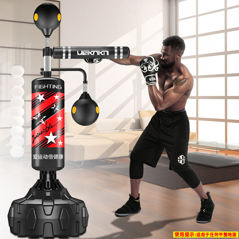 Adultos boxeo vertical bolsa de arena dodge speed ball equipo de boxeo hogar rotación palo objetivo entrenamiento boxeo reacción objetivo image 19