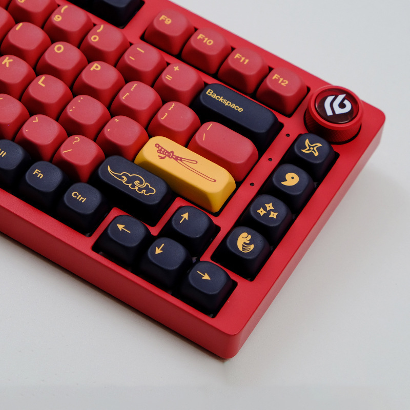 Red Samurai Keycap GMK customized MOA\KOA high thermal sublimation PBT keycap 131 key mechanical keyboard keycap