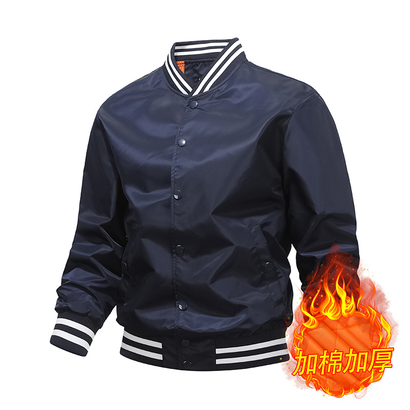 Algodón / color delgado chaqueta de piloto de béisbol hombre chaqueta de pareja chaqueta de trabajo de moda