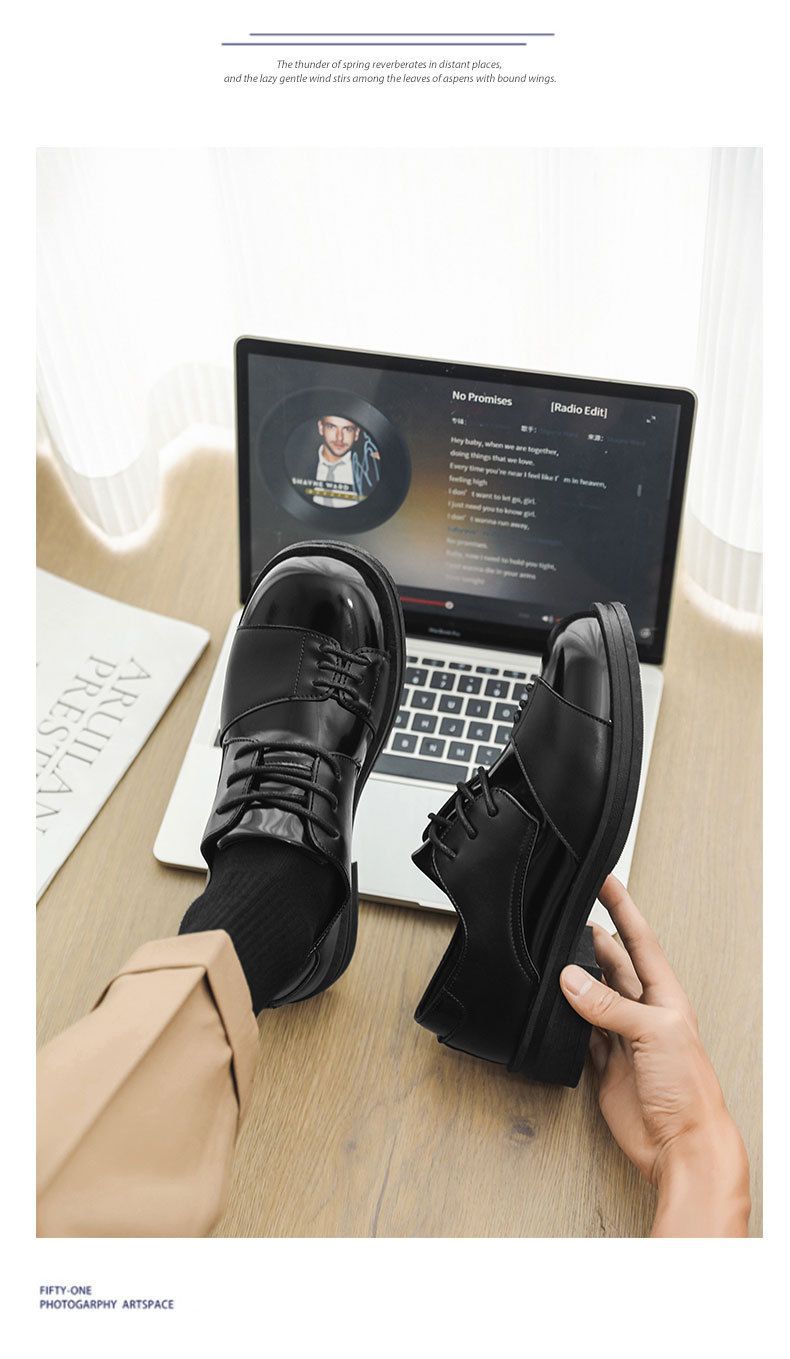 ShoeVault Herren Leder 2025 Neue Casual Herbst Britische Business Formale Hochzeit Square Toe Derby Schuhe_voghion.com