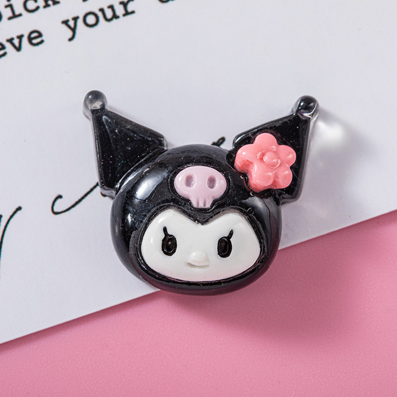 Nuevo hielo transparente sanrio resina de dibujos animados accesorios coolomi muñeca DIY crema goma teléfono caso cuerda pelo material