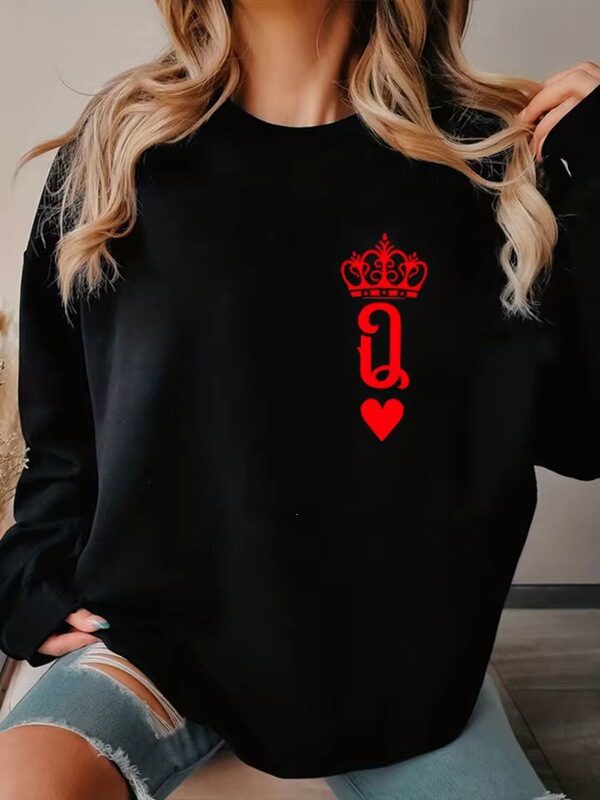 Women's Casual Printed Christmas Hoodie, Autumn Long-Sleeve Fun Santa Claus Hoodie, Harajuku Fashion Street Style Women's Casual Printed Christmas Hoodie, Autumn Long-Sleeve Fun Santa Claus Hoodie, Harajuku Fashion Street Style