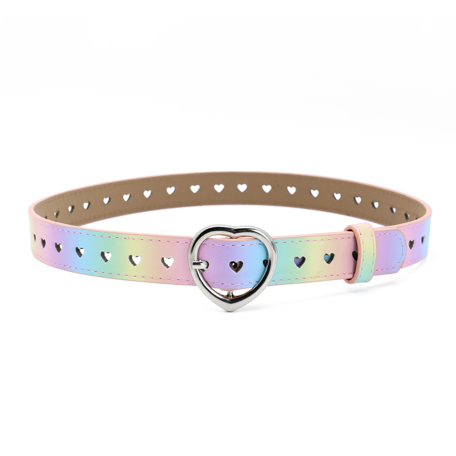 Pantalones vaqueros punk de la muchacha de la Navidad del estudiante de la correa del punk de los niños del Amazonas con el cinturón hueco en forma de corazón femenino del amor