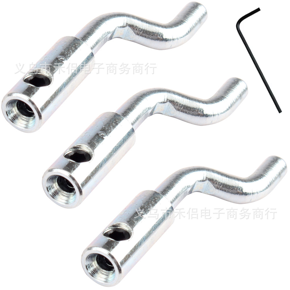 3 adjustable Z-shaped elbow throttle and brake cable ends for lawn mowers, mini bikes, go-karts, and dog scooters