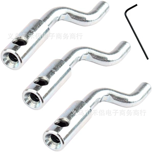 3 adjustable Z-shaped elbow throttle and brake cable ends for lawn mowers, mini bikes, go-karts, and dog scooters