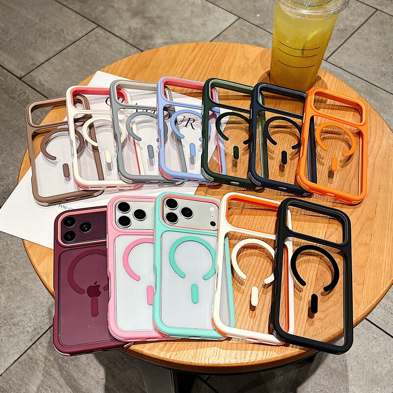 Cool 3-in-1 magnetic phone case for Apple 18PROMAX, anti-slip and drop-proof, also available for 17/15 and trendy 12/13 models