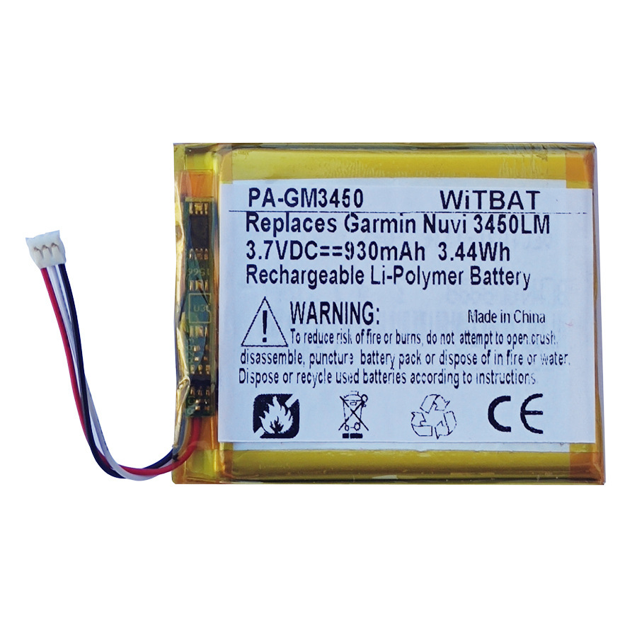 适用佳明Garmin Nuvi 3490LMT Nuvi 3450LM GPS电池361-00046-07