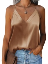 S 41581 Silk Satin Sleeves Camisole ����������� ����