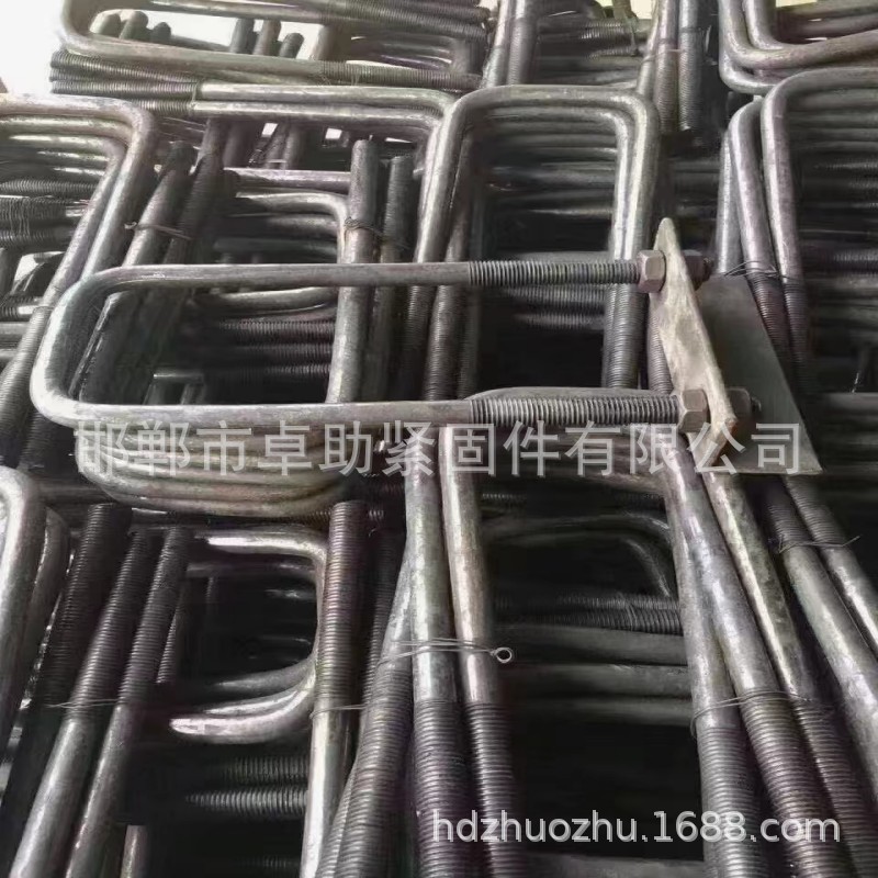 热镀锌U型螺栓 电力光伏 U型丝国标U型管夹 U型预埋件现货U型螺丝