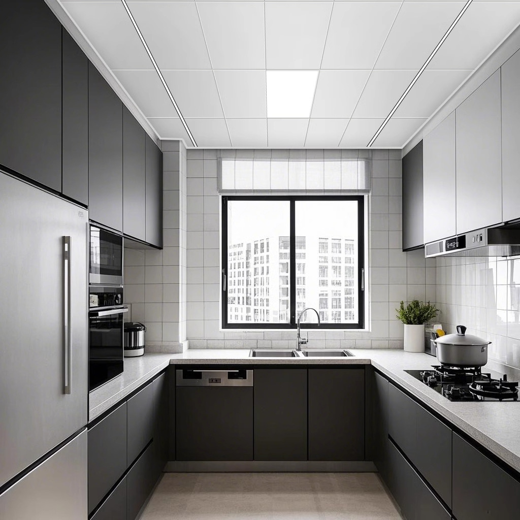 Refuerzo de aluminio 600*600 techo de aluminio oficina de absorción de sonido hospital pasillo sala de reuniones refuerzo fábrica decoración de techo