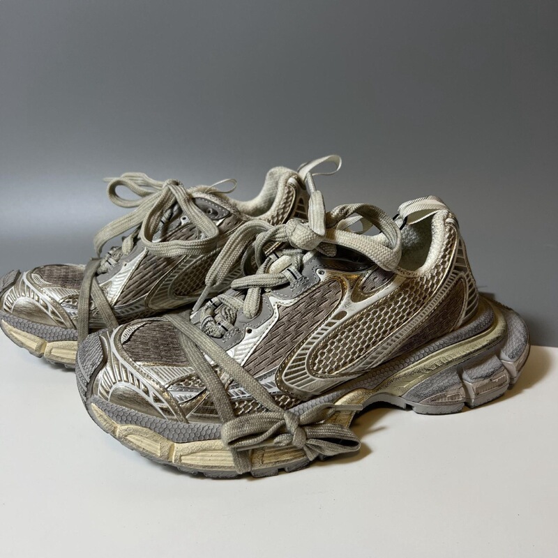 New Paris 3XL Mesh Breathable Runway Retro Height-Increasing Distressed Dad Shoes Couple Shoes