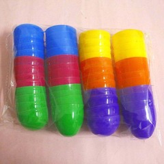 24 pieces of 8cm easter eggs, open plastic eggshells, simulated eggs, party party decoration, lottery gashapon Easter