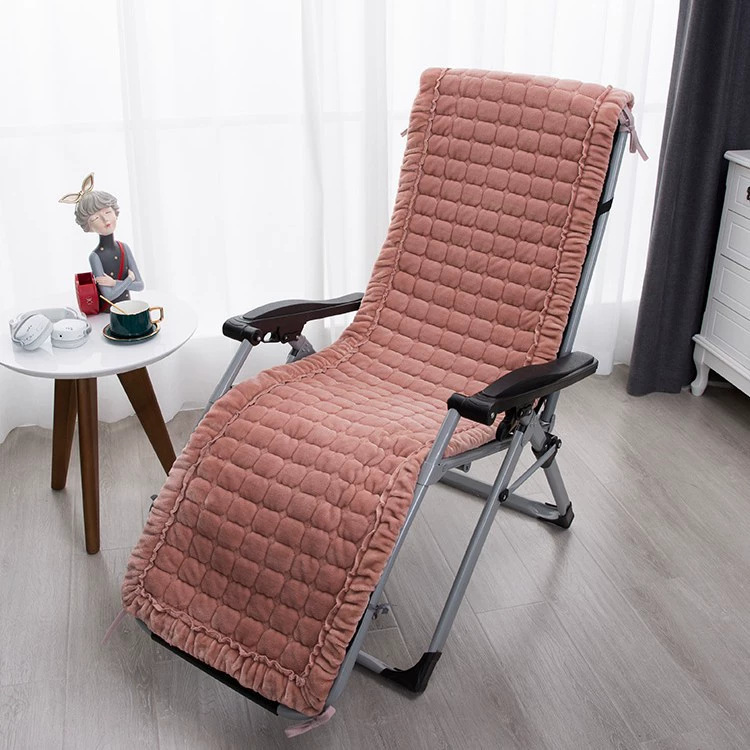 Плюшевая подушка для кресла, нескользящая утолщенная складная подушка для стула, ленивое кресло, офисное кресло для сна, подушка для сиденья, однотонная зимняя