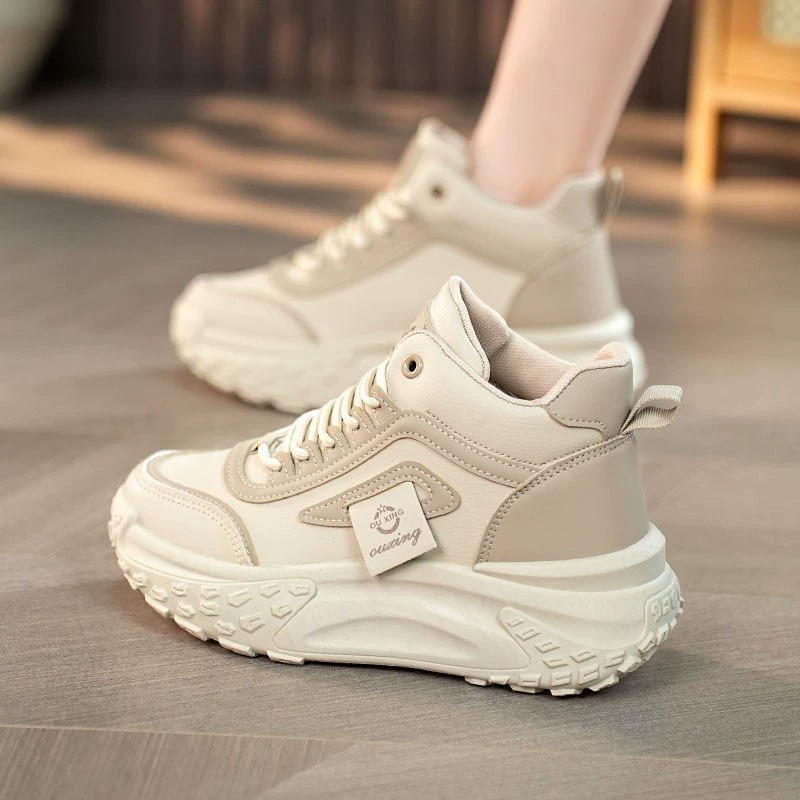 Высокие туфли для женщин 2024 Новые модные подходящие ко всему громоздкие кроссовки модные высокие кроссовки Спортивная повседневная обувь