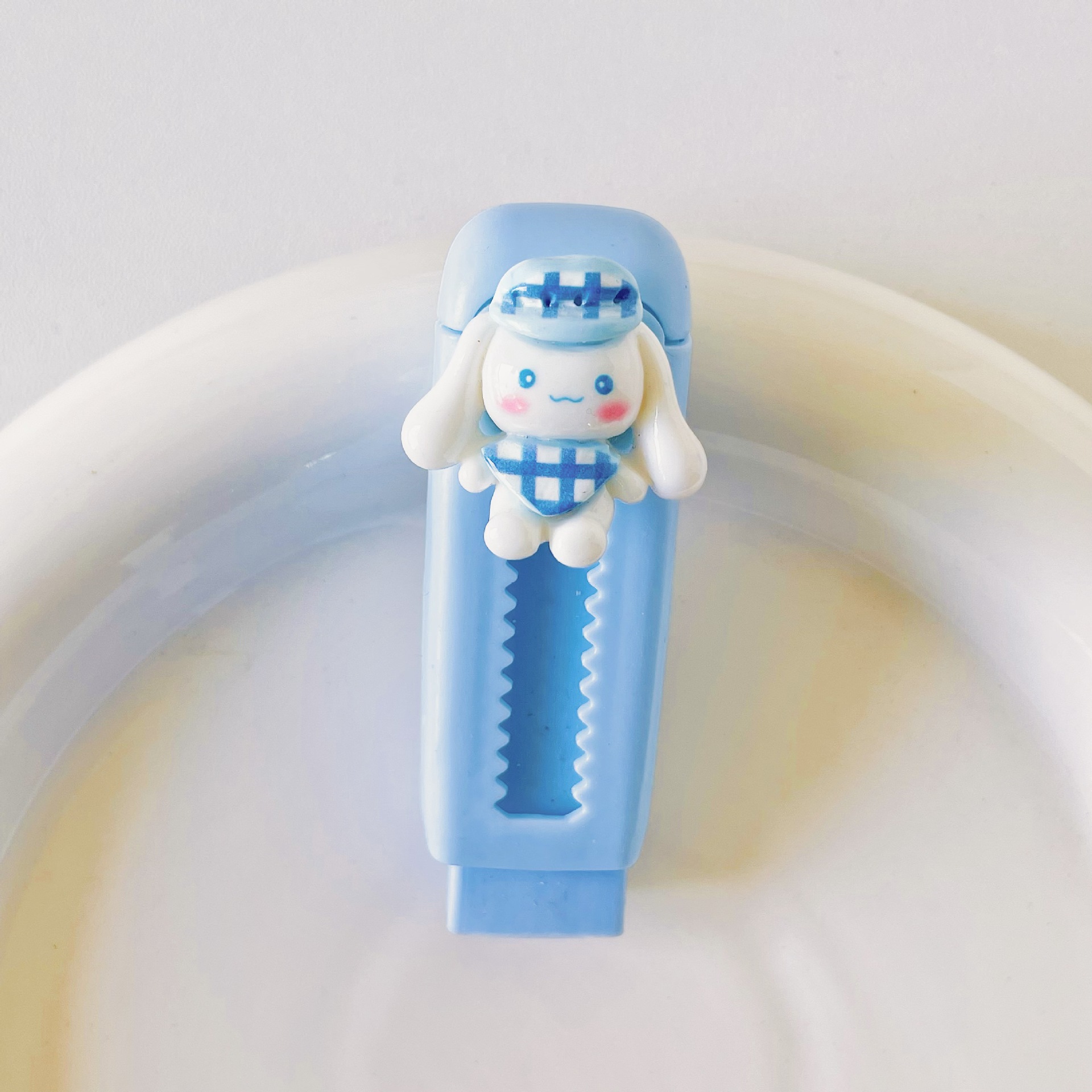 3#체크무늬 흰색 개(파란색)