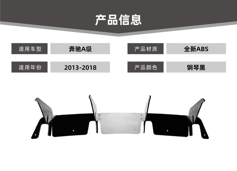 Suitable for Mercedes-Benz A-Class W176 A45 Amg 2013-2018 Rear Lip Spoiler Rear Blade Modification