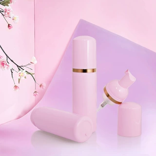 批发HDPE粉色泡沫瓶洁面慕斯瓶起泡瓶150ml洗面奶分装瓶子