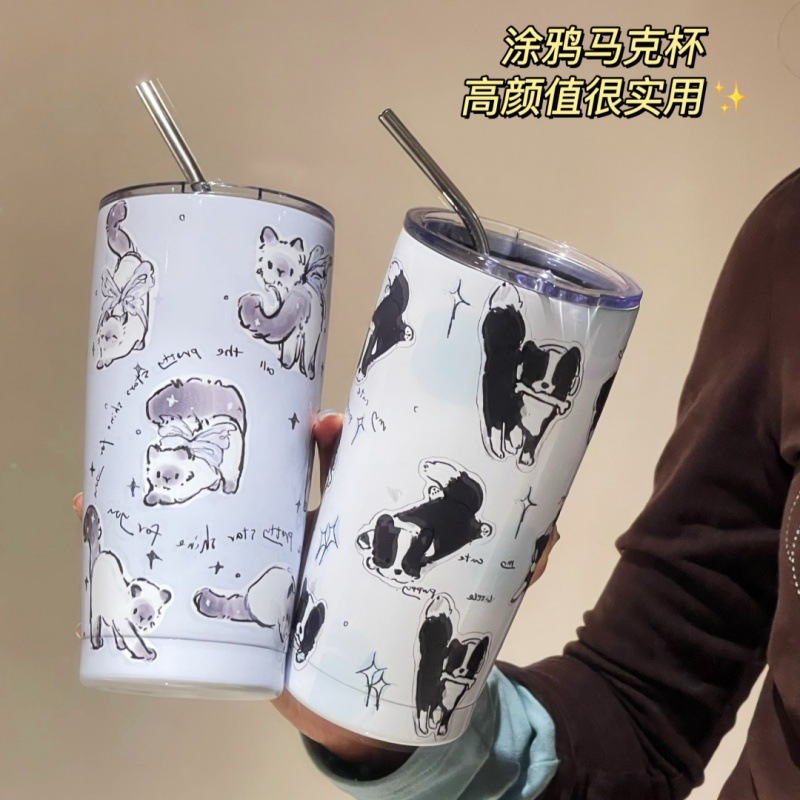 Original 2023 nueva taza de vacío portátil taza de agua taza de gran capacidad portátil de alta apariencia de acero inoxidable