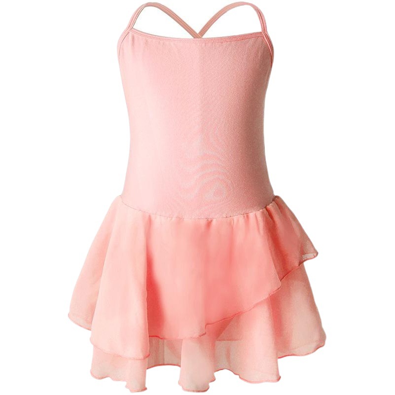 Ropa de baile para Niños Niñas Ropa de práctica de verano para niños vestido de baile para niñas vestido de Ballet de correa Ropa de baile de gasa