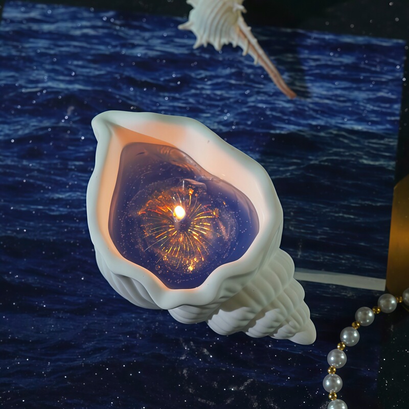 〖海上烟花〗海螺香薰蜡烛送女生生日礼物小众高级氛围感家居摆件|undefined