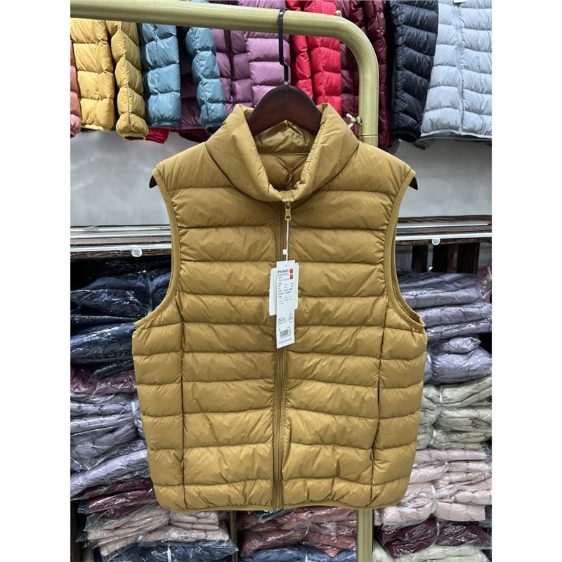 Youjia2025 otoño y invierno chaqueta de pluma ligera de caballo corto 90 chaleco blanco pluma de pluma de tamaño grande ocio versátil