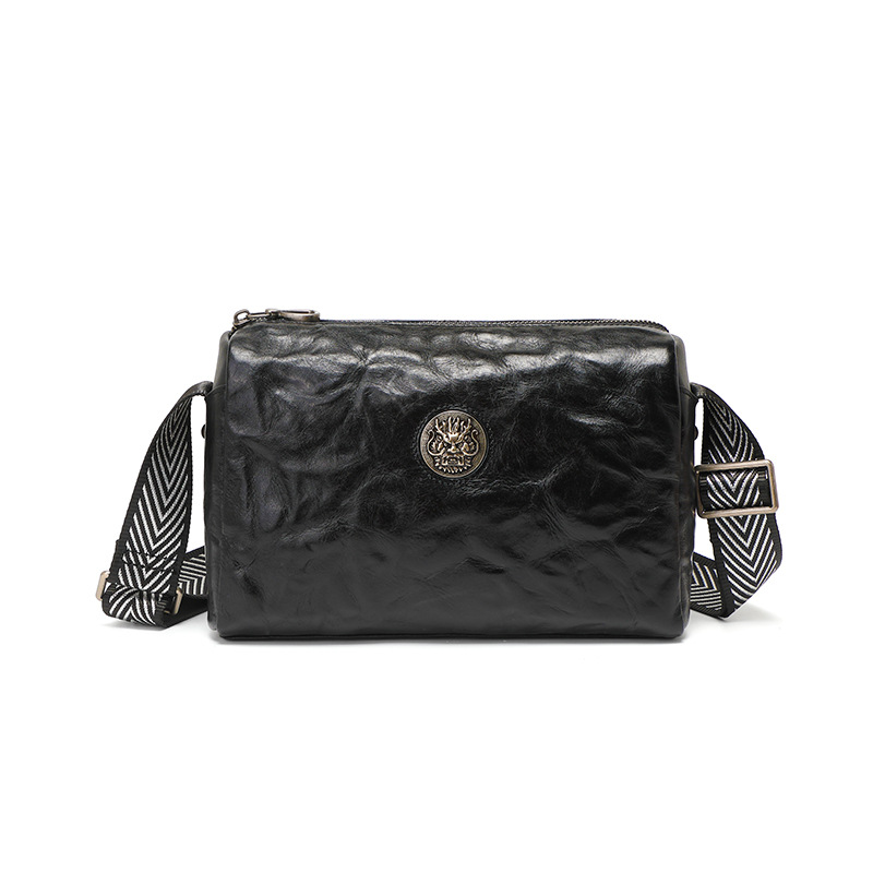 Trend one-shoulder bag, genuine leather