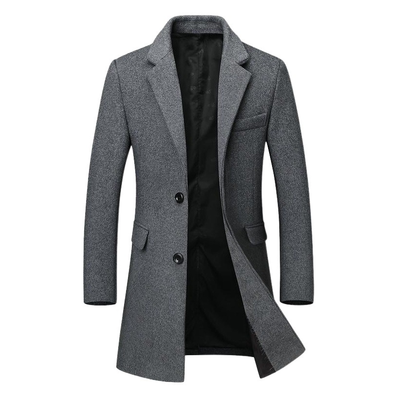 男性の毛は対外貿易の越境のメーカーがウールのラシャのコートを供給します。