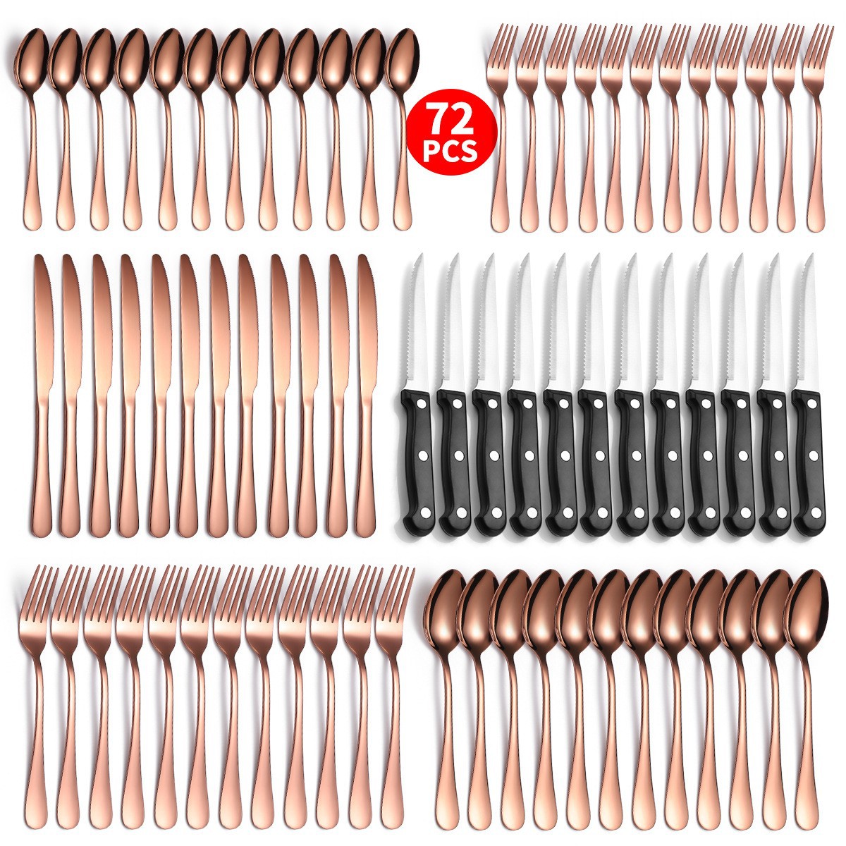 로즈 72 장 세트