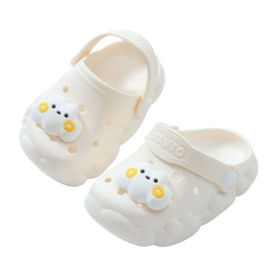 2023 New Children's Slippers Baby Hole Shoes for Beginners Thick Sole Super Soft Super Cute Household Non-slip Sandals