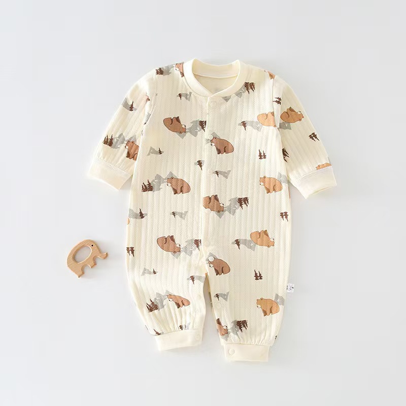 Unisex dětský overal bavlněné pyžamo a oblečení pro novorozence_voghion.com