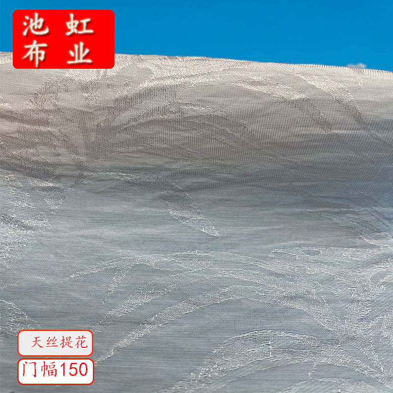 新款天丝提花 轻薄春夏垂坠天丝纱暗纹布料 女装小衫连衣裙汉服新