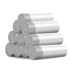 Pull-String Super Large Kitchen Trash Bags for Home Use, Thickened with Handle, Extra Large Size for Office, Commercial and Retail Use