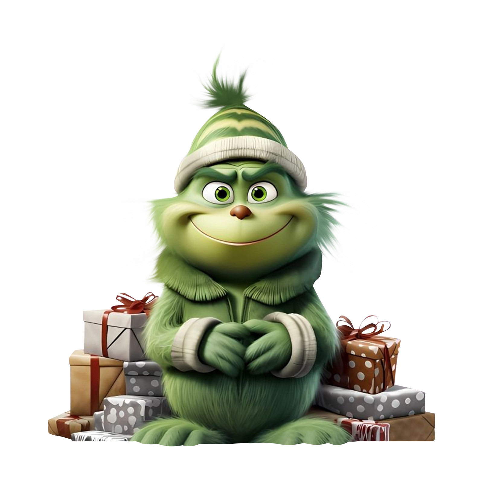 Navidad transfronteriza dibujos animados Grinch colgante creativo decoración del árbol de Navidad colgante acrílico colgante