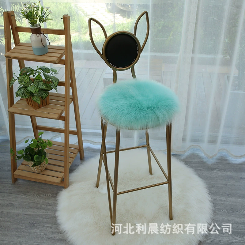 Оптовая продажа скандинавский плюшевый стул подушка домашнее плюшевое сиденье подушка круглая офисная подушка