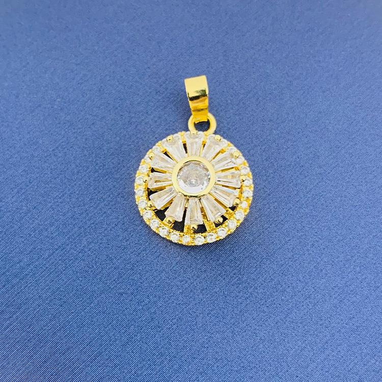 2022 nuevo trébol giratorio simple cien colgante fuente joyería fábrica al por mayor directa sin cadena