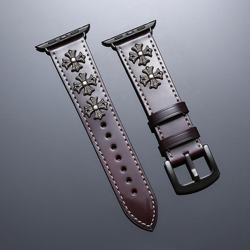 Punk Style Leather Watch Band - Image 2