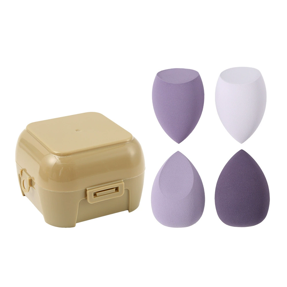 Набор, косметический спонж, база под макияж, 4 штуки
