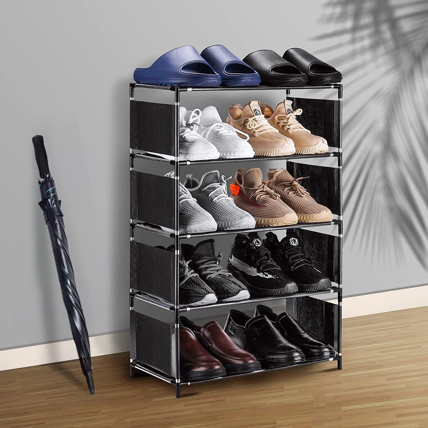亚马逊爆款可拆卸多层简易组装无纺布独立式鞋架鞋柜宿舍厂家直销