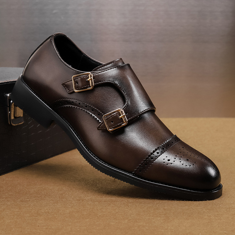Herren Freizeitschuhe Slip-on Hochwertige Leder-Loafer Modische Schuhe Bequeme atmungsaktive Fahrschuhe_voghion.com