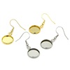 Earrings stainless steel, accessory, with gem, 6-20mm