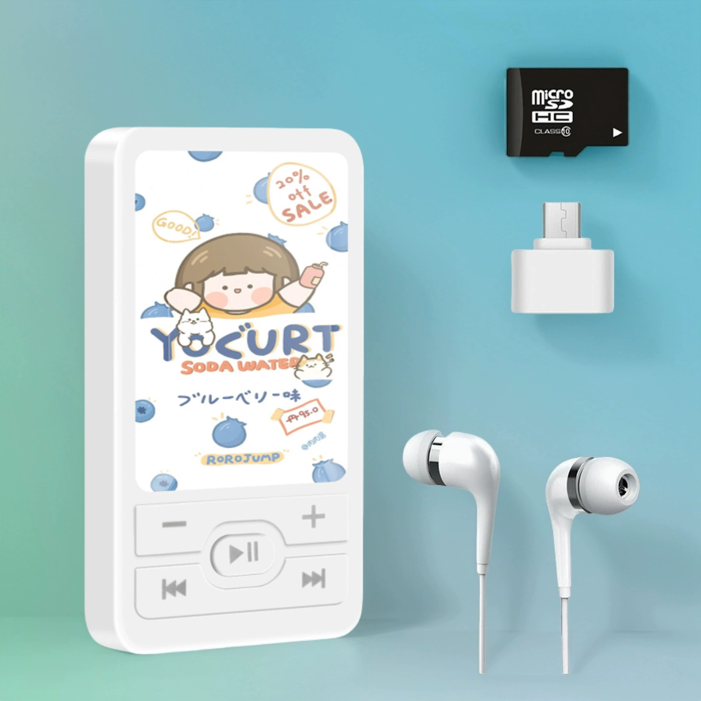 Образовательный MP3-плеер A1 для детей, мультяшный дизайн, слот под карту и наушники, варианты 4–64 ГБ